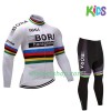 Kind Fietskleding (Wielershirt Lange Mouw + Fietsbroek Lang) 2017 Bora-Hansgrohe N002 Kind Fietskleding (Wielershirt Lange Mouw + Fietsbroek Lang) 2017 Bora-Hansgrohe N002